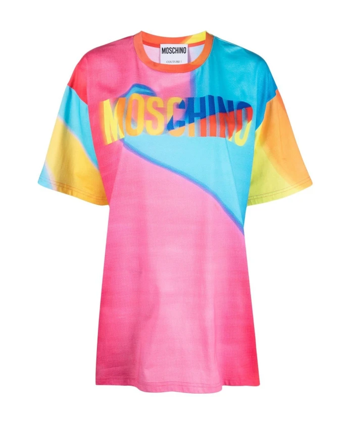 

Футболка Moschino, мультиколор