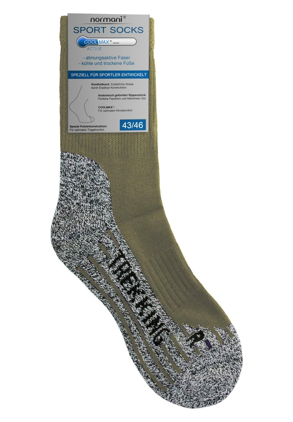 

Носки TREK MID CUT 2 PACK Normani, хаки