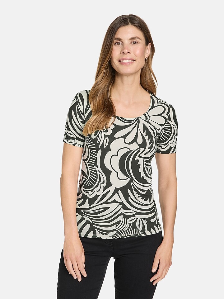 

Футболка Gerry Weber, цвет schwarz/creme