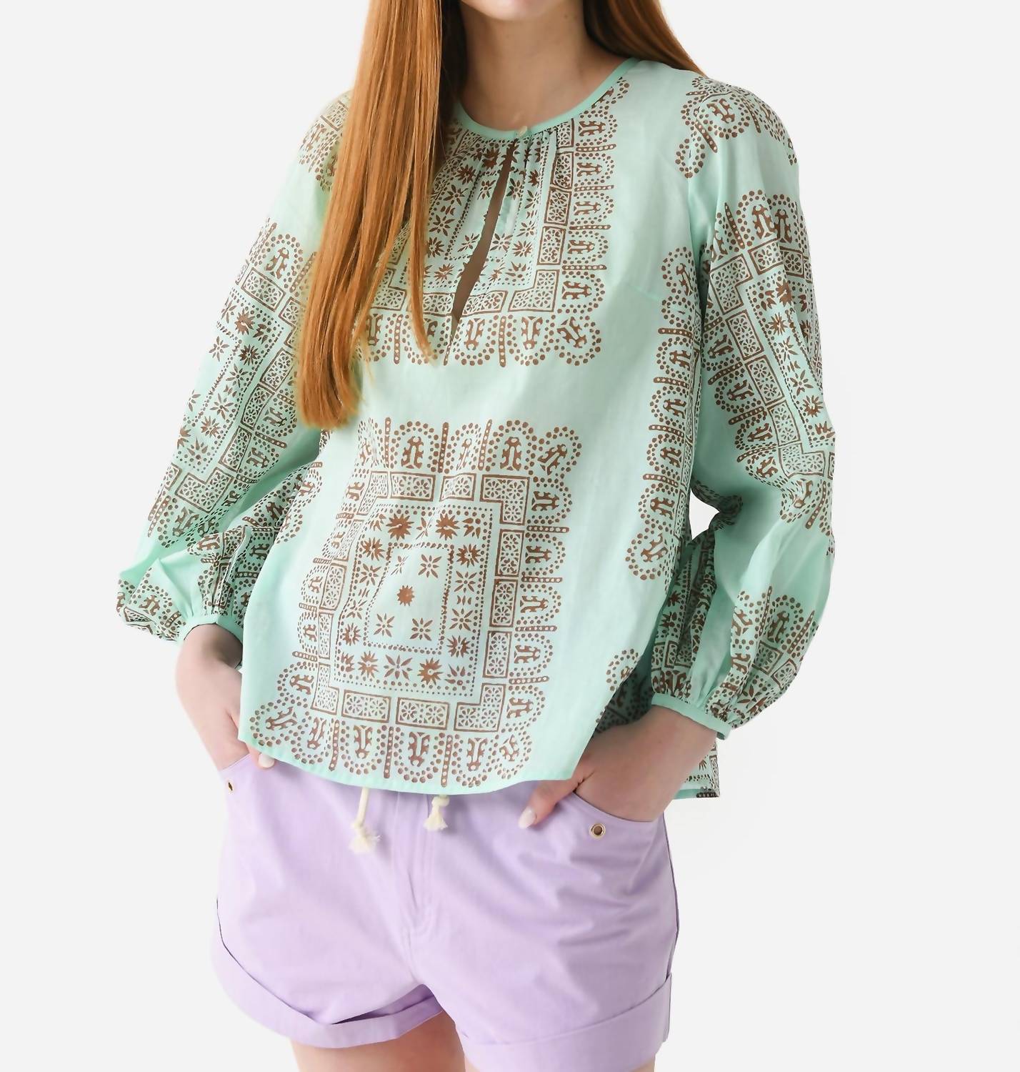 

Блуза Nalii цвета морской волны Antik Batik, цвет aqua