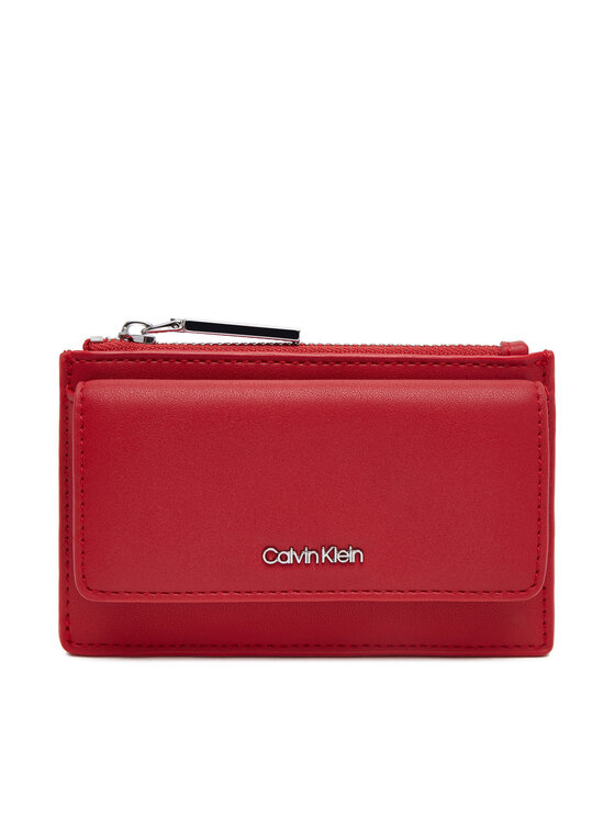 

Большой женский кошелек Ck Must Zip Flap Cardholder K60K612941 Calvin Klein, красный