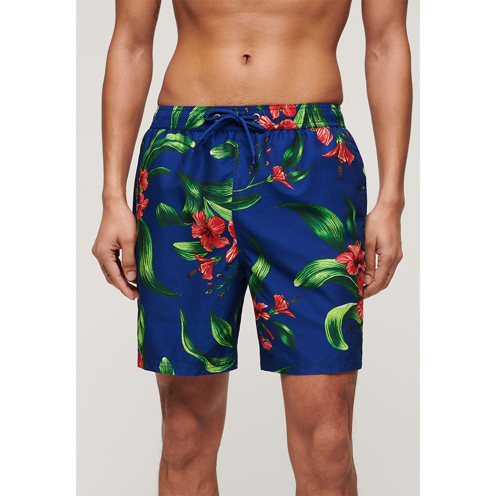 

Шорты для плавания Superdry Hawaiian Print 17´´ Swimming Shorts, синий