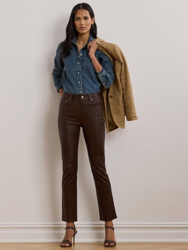 

Джинсовая рубашка с длинным рукавом Lauren Jamelko Ralph Lauren, Haze Wash