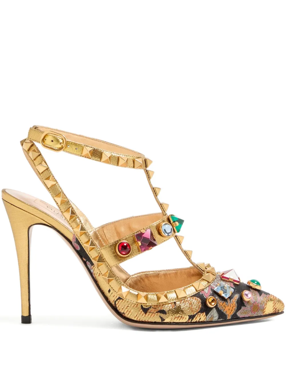 Туфли Rockstud 100 VALENTINO GARAVANI, золотой