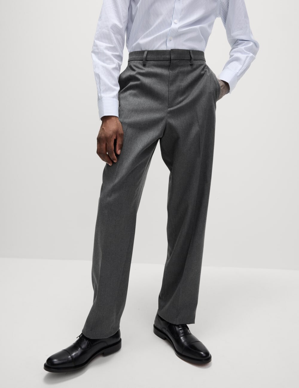 

Свободные эластичные брюки Marks & Spencer, угольный