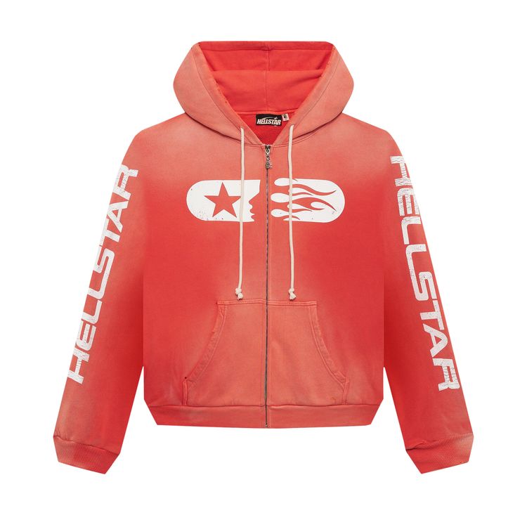 

Худи Hellstar Studios Zip Hoodie Red, красный