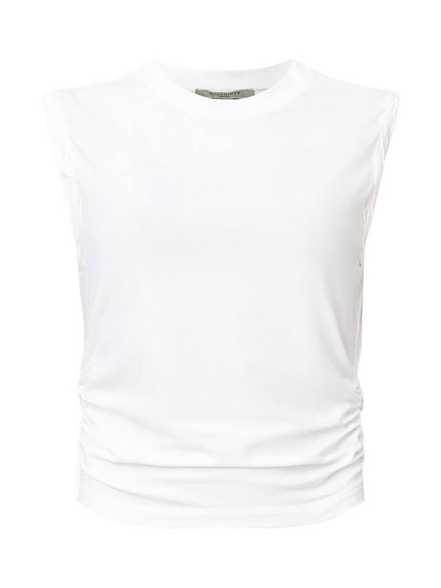 Топ-майка из органического хлопка West с добавлением модала AllSaints, White — фото 4