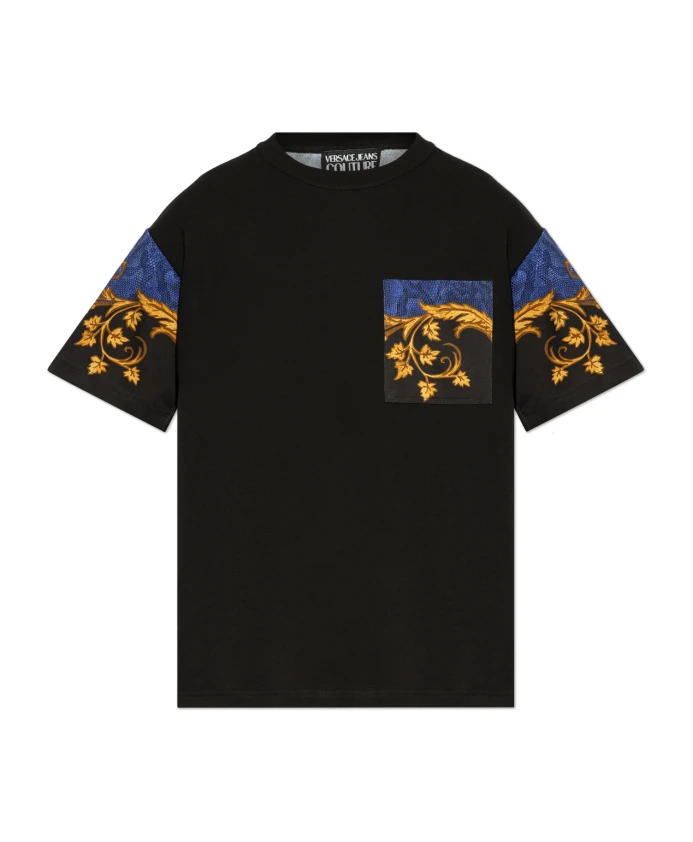 

Футболка с принтом Versace Jeans Couture, черный