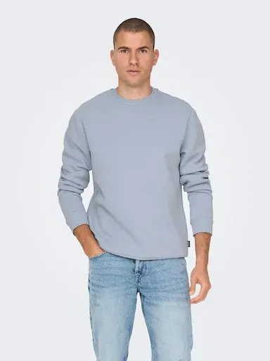 

Толстовка ONLY & SONS "ONSCERES CREW NECK NOOS", цвет Eventide