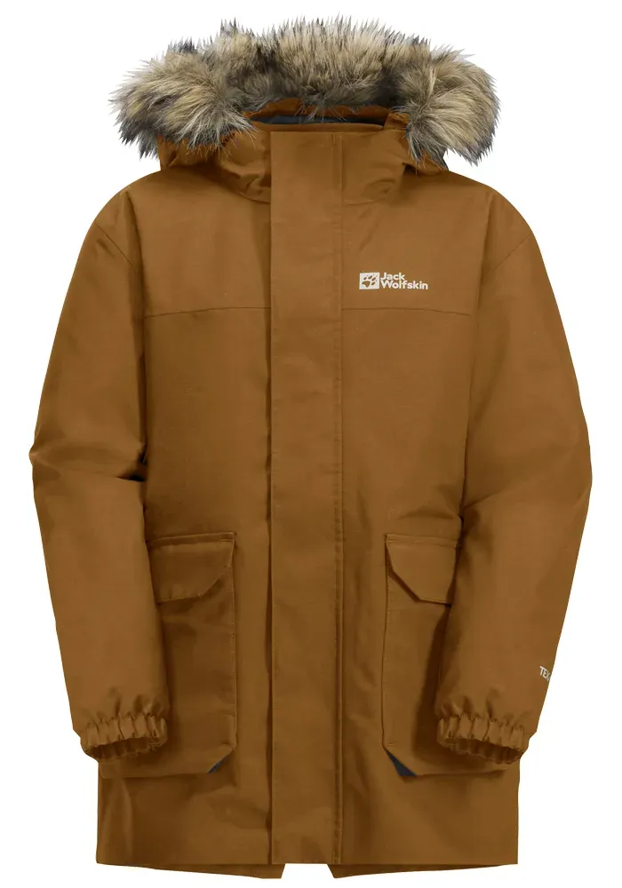 

Функциональная парка 3-в-1 Jack Wolfskin "COSY BEAR 3IN1 PARKA K", с капюшоном, цвет Autumn-Leaves