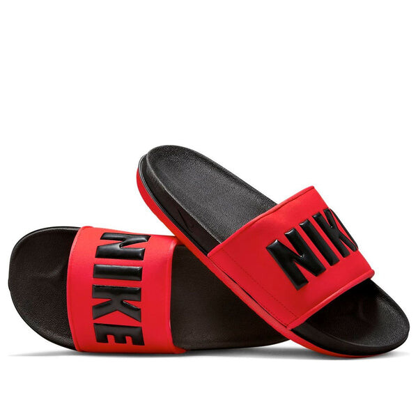 

Тапочки offcourt slide 'black university red' Nike, черный
