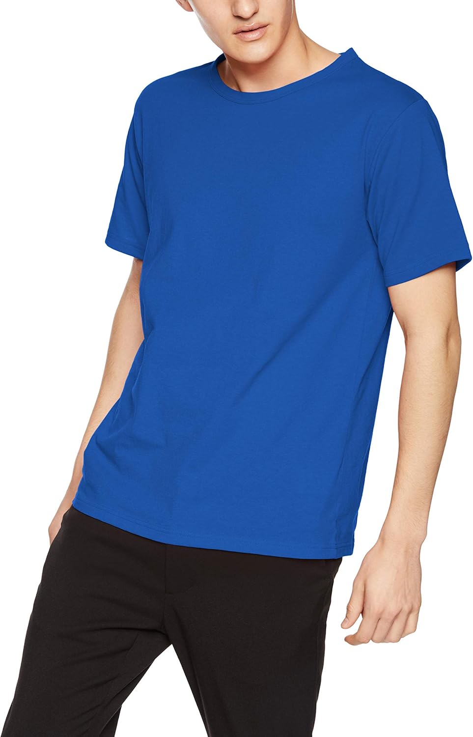 

Мужская футболка Hanes RECOVERJersey HM1-P101 с круглым вырезом, коротким рукавом, синий