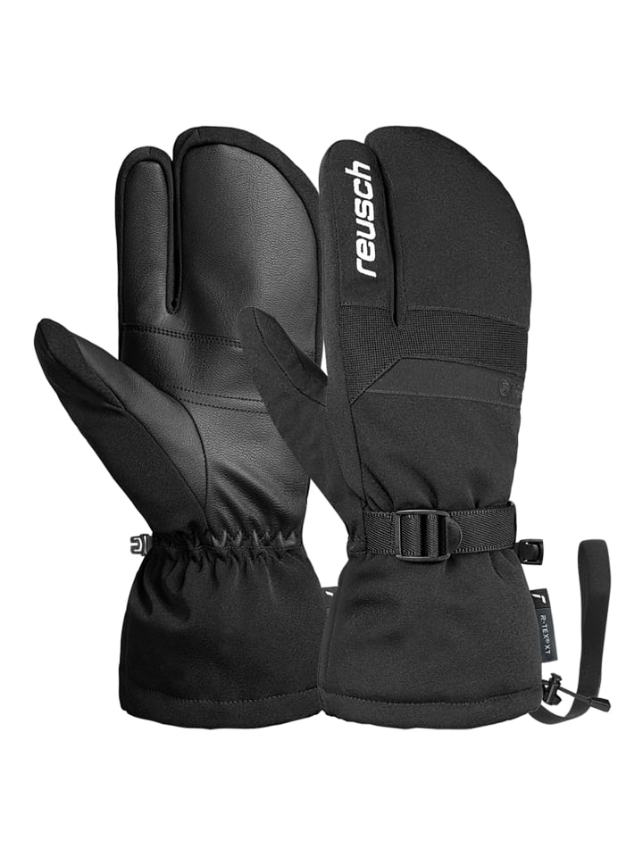 

Reusch Трехпальцевые перчатки David R-TEX XT Lobster, цвет 7701, черно-белые