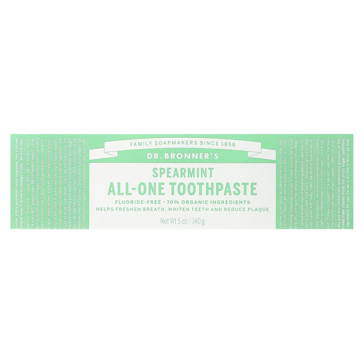 Зубная паста All-One, мята, 5 унций (140 г) Dr. Bronner'S — фото 2