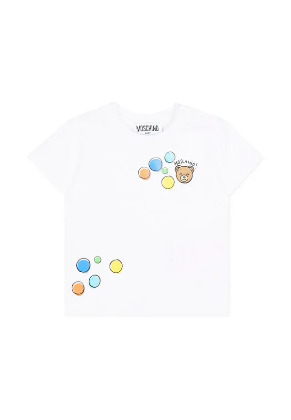 Футболка с принтом Moschino, White