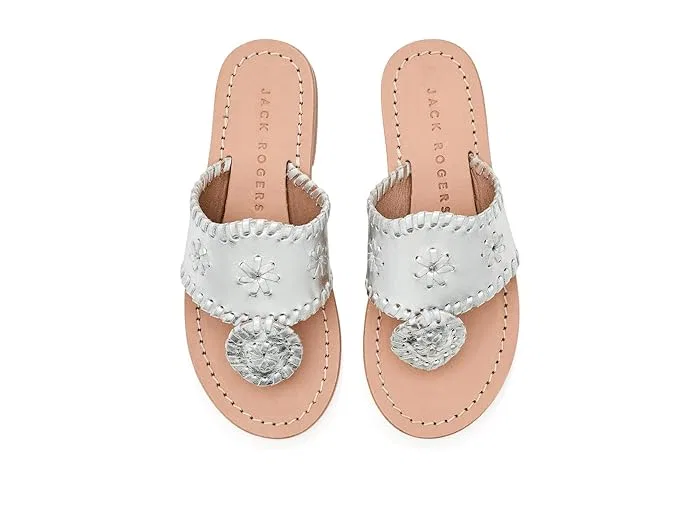 Сандалии Jacks Flat Sandals Jack Rogers Kids, Silver — фото 3