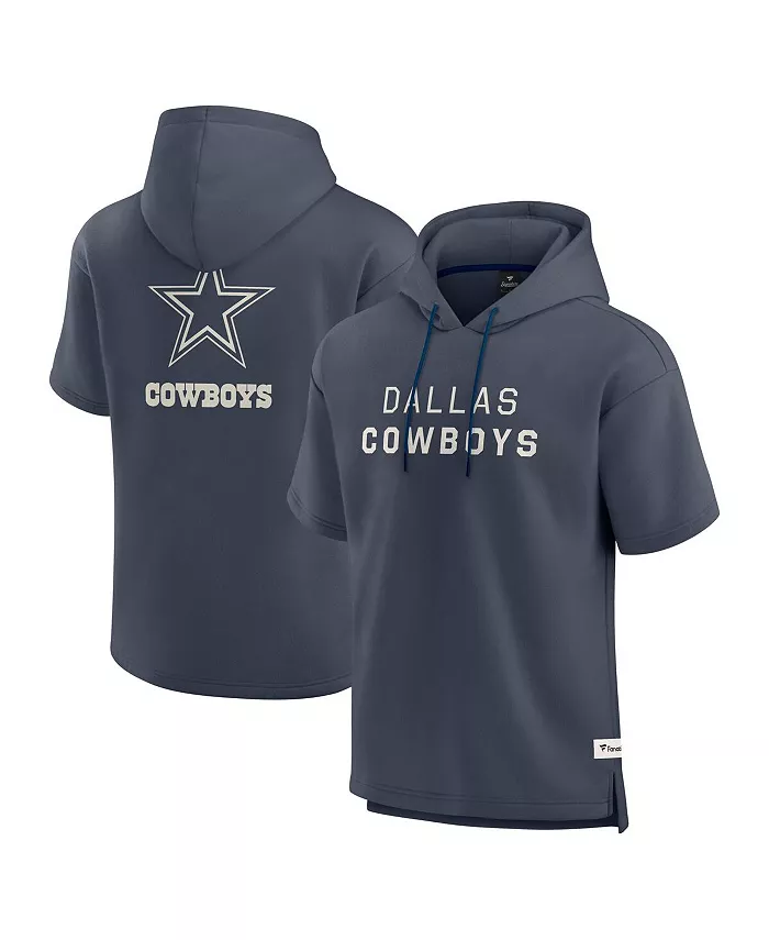 

Мужская синяя толстовка с капюшоном Dallas Cowboys Elements Future Ground Lettering с короткими рукавами Fanatics