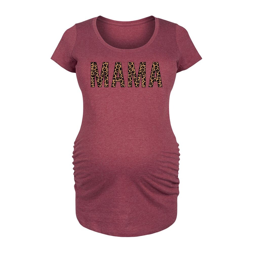 

Футболка с леопардовым принтом для беременных Mama Licensed Character, цвет Wine