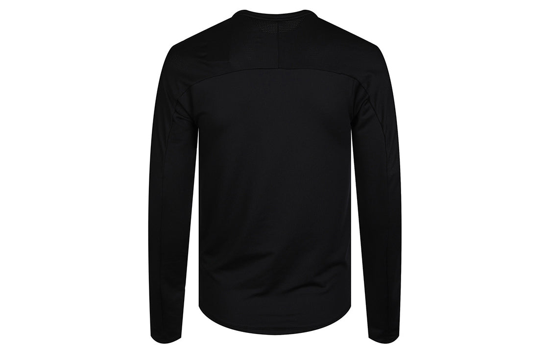 Мужская спортивная футболка Nike Dri-FIT для бега и тренировок, с круглым вырезом, черная — фото 2