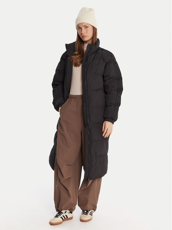 Зимняя куртка loose fit adicolor JX2957 Adidas, черный — фото 2