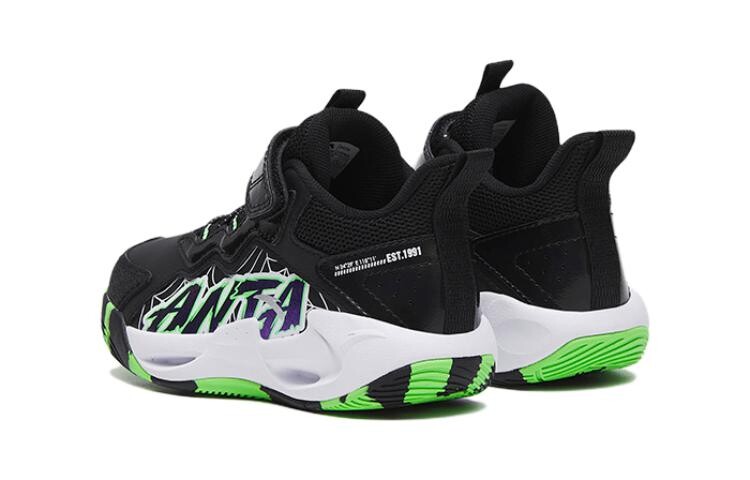 Кроссовки Anta kids Kids Lifestyle Shoes PS Low-top Black/green — фото 4