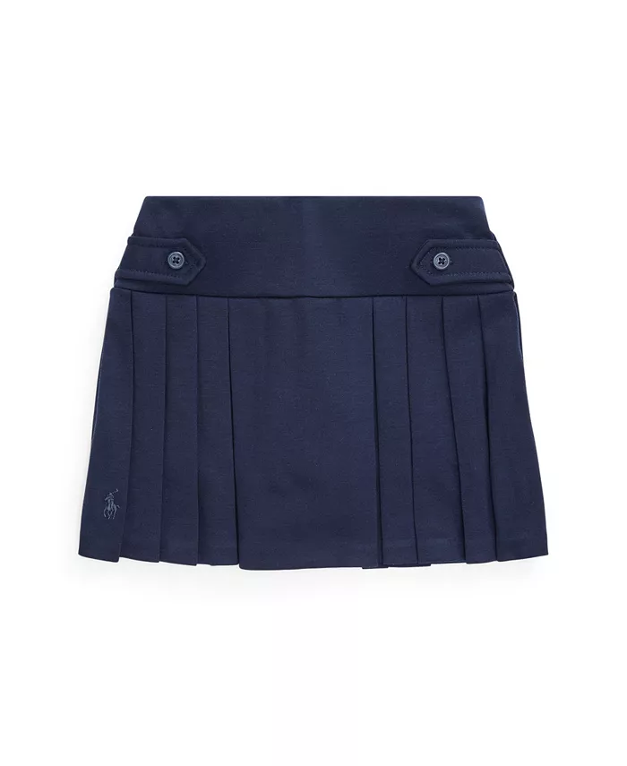 

Юбка-шорты плиссированная для девочек Toddler & Little Girls Pleated Ponte Skort Polo Ralph Lauren, синий