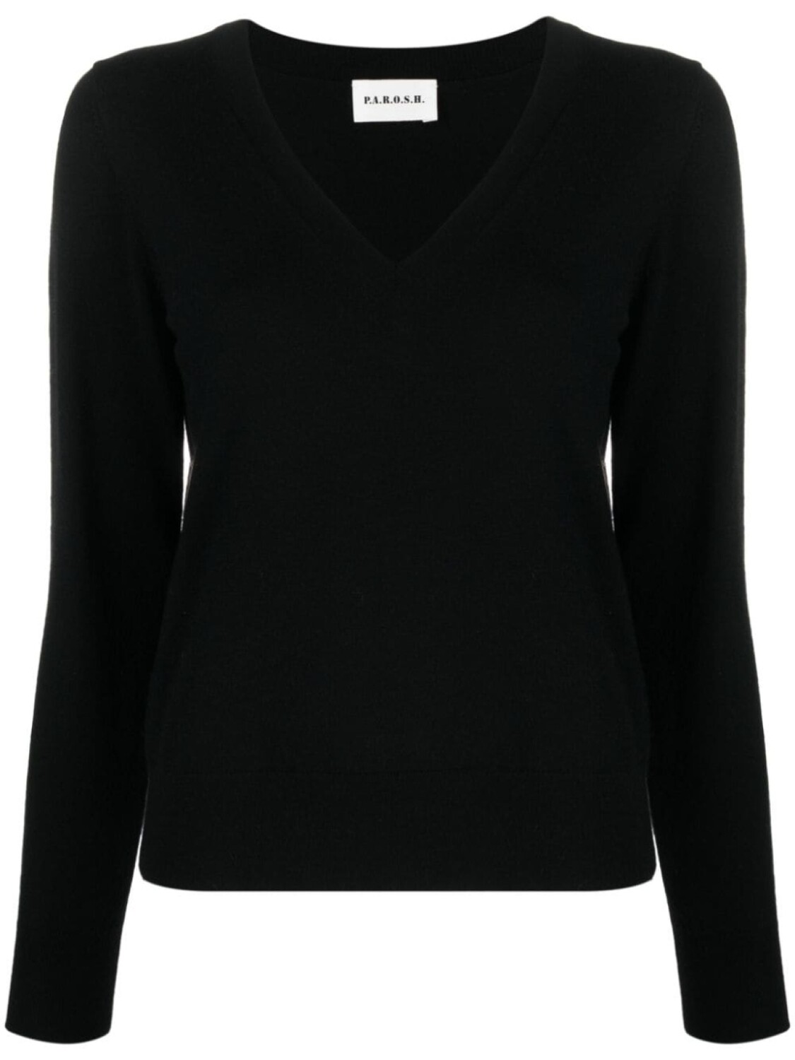

P.A.R.O.S.H. V-neck fine-knit jumper, черный