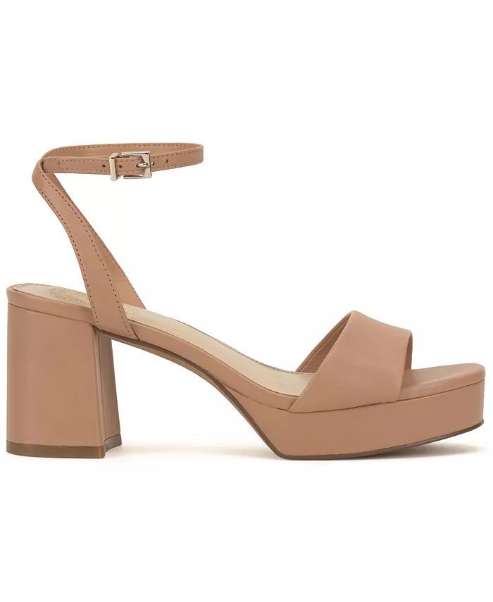 Платформенные блочные босоножки на каблуке Pendry Vince Camuto, загар/бежевый — фото 2