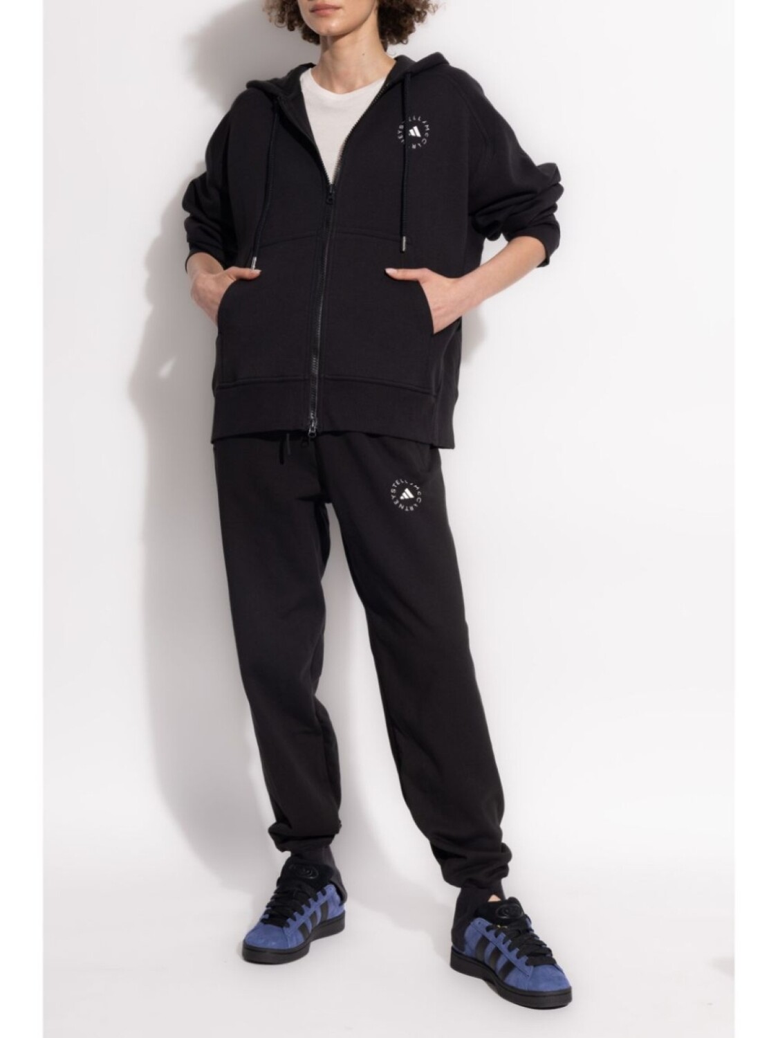 Adidas by Stella McCartney куртка с капюшоном на молнии, черный — фото 2