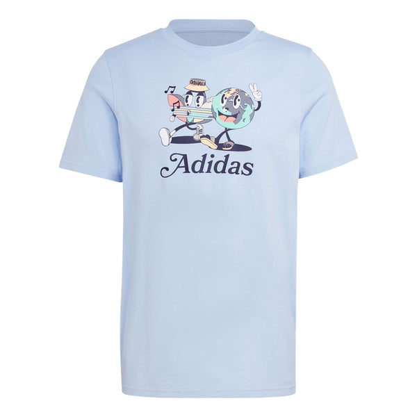 

Футболка adidas originals Enjoy Summer Graphic Tee 'Blue Dawn', синий