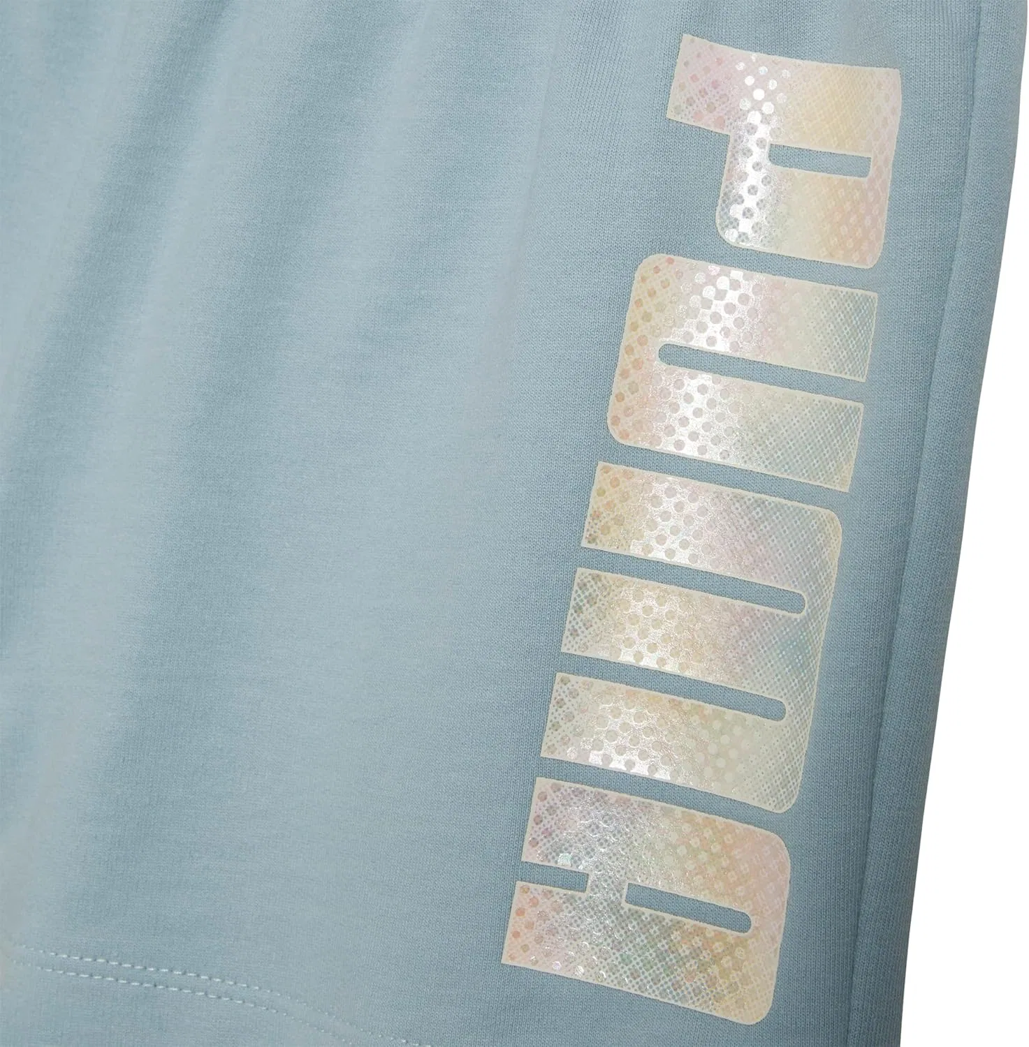 Детские шорты Puma из хлопка с французской махровой тканью, Turquoise Aqua — фото 2