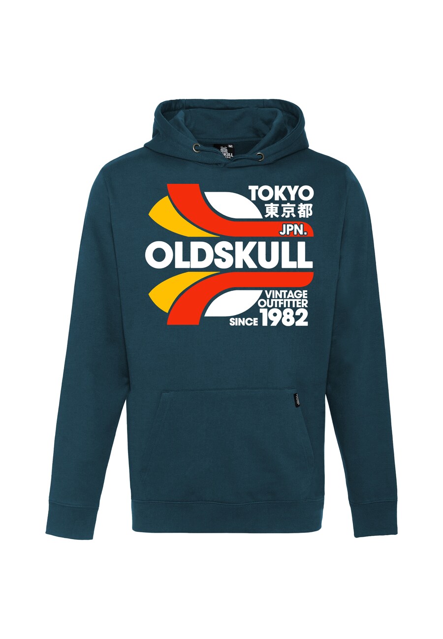 

Толстовка Oldskull Retro Tokyopolis, темно-зеленый