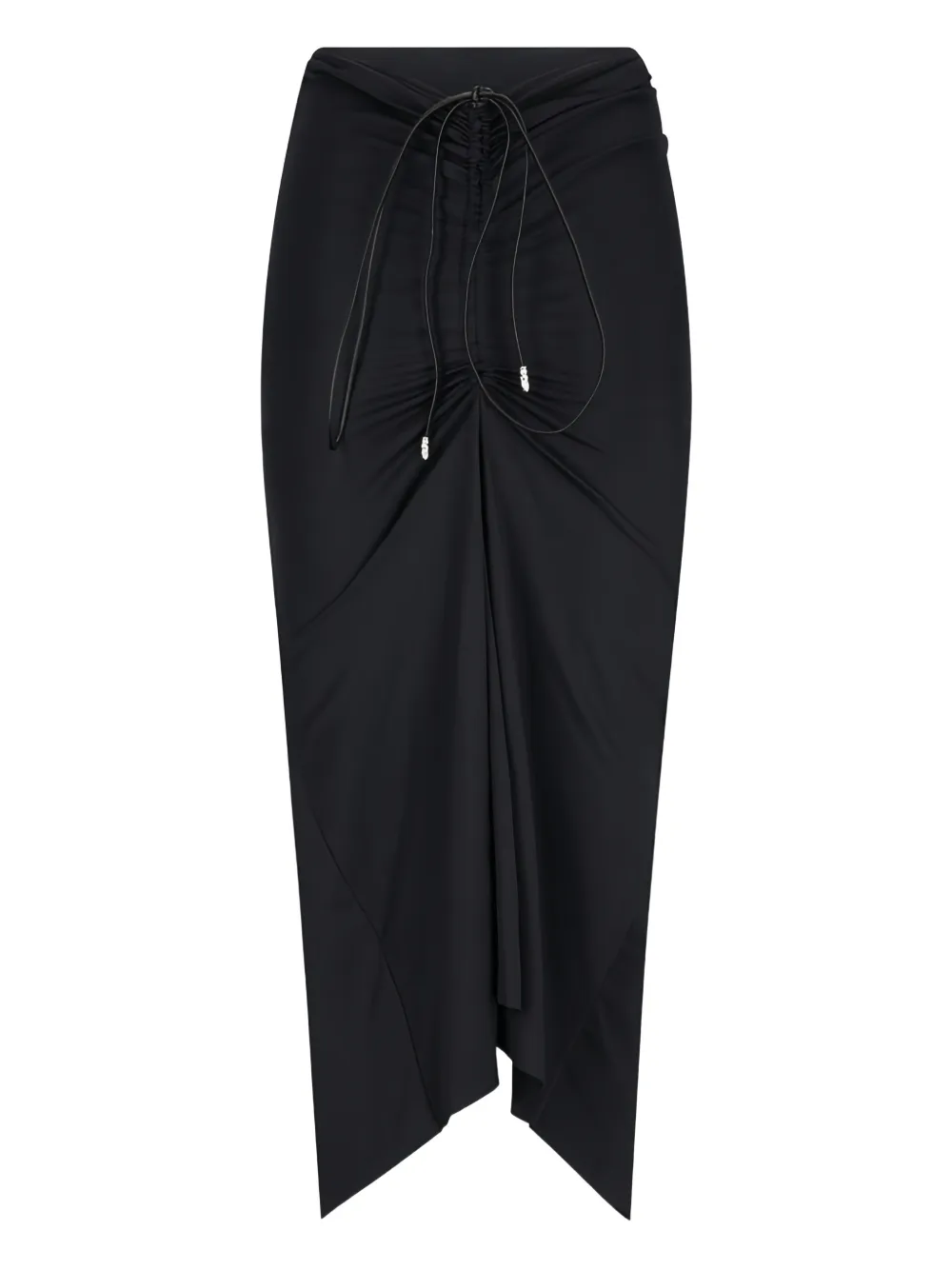 

Миди-юбка Anqā с драпировкой Defaïence, черный