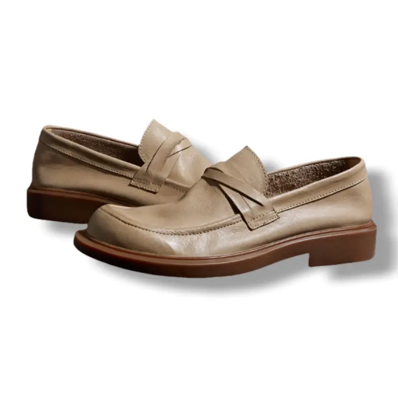 Туфли Men"s Casual Men Low-Top Apricot Brounvanm, цвет Apricot — фото 3