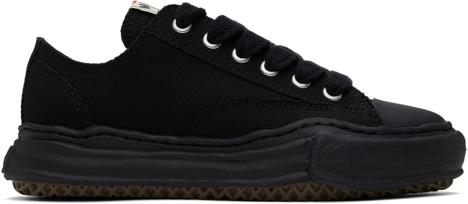 

Черные низкие кеды Peterson OG Sole из парусины Maison MIHARA YASUHIRO, черный/черный