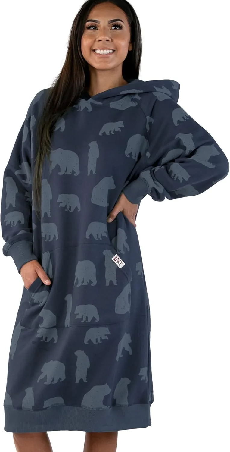 Толстовка с капюшоном оверсайз, удобная одежда для сна Lazy One, Get Lost Sleep Hoodie