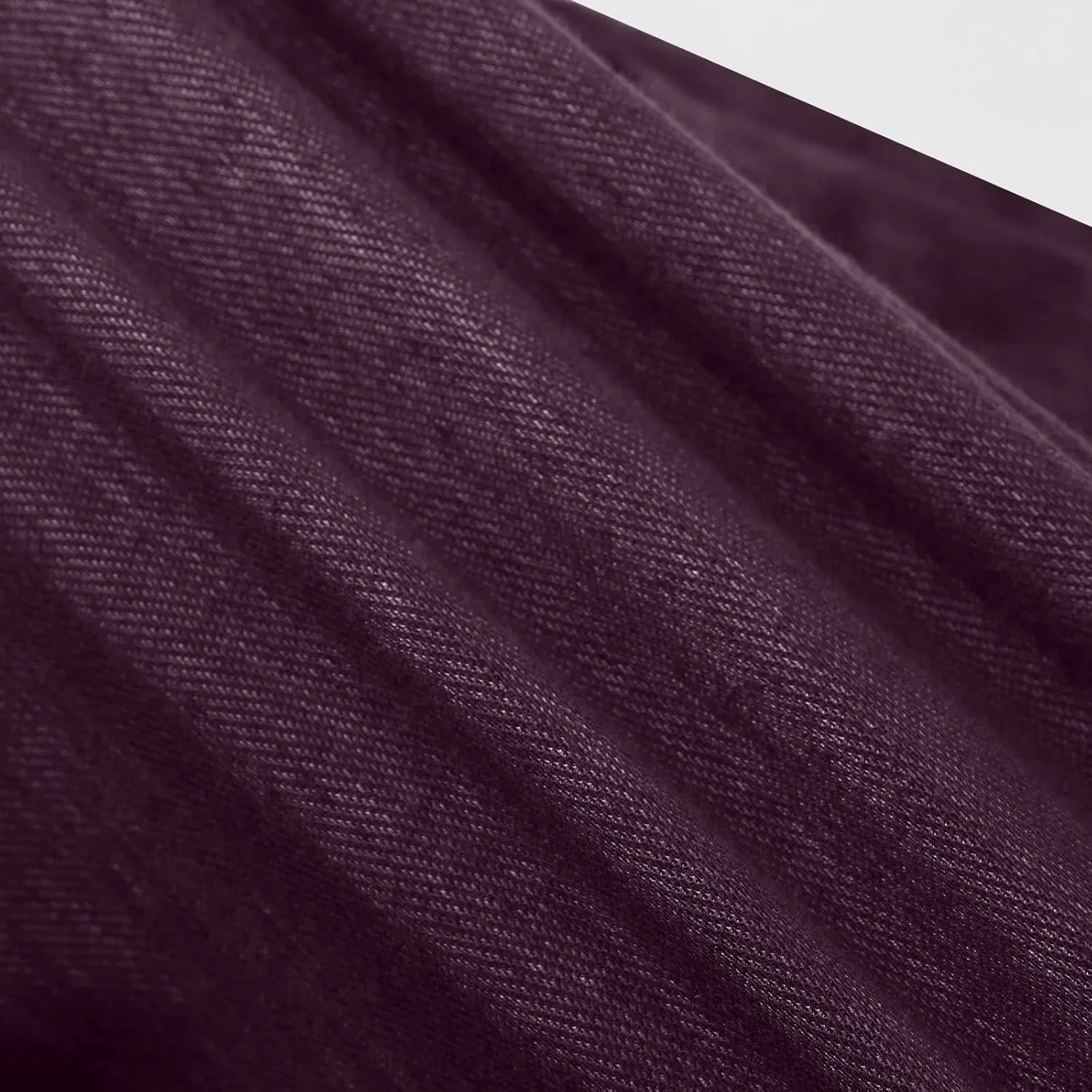 Джинсы женские широкие, винный — фото 4