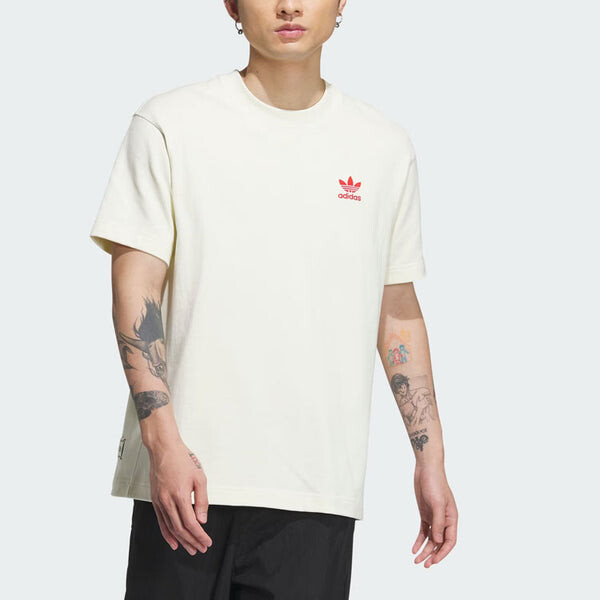 Футболка оригиналы x feifei футболка азиатские размеры Adidas, белый — фото 3