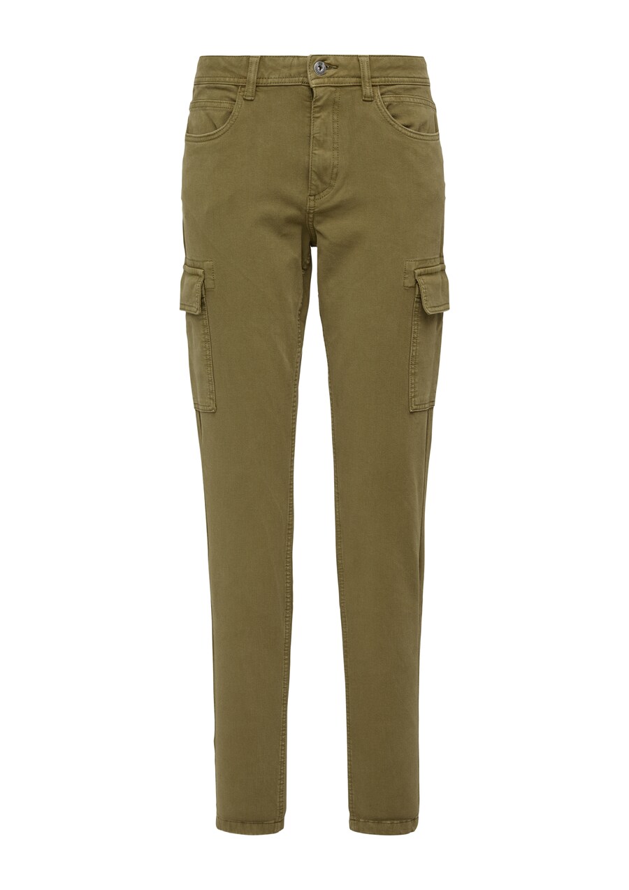 

Брюки-карго QS Slim fit Cargo Pants, зеленый