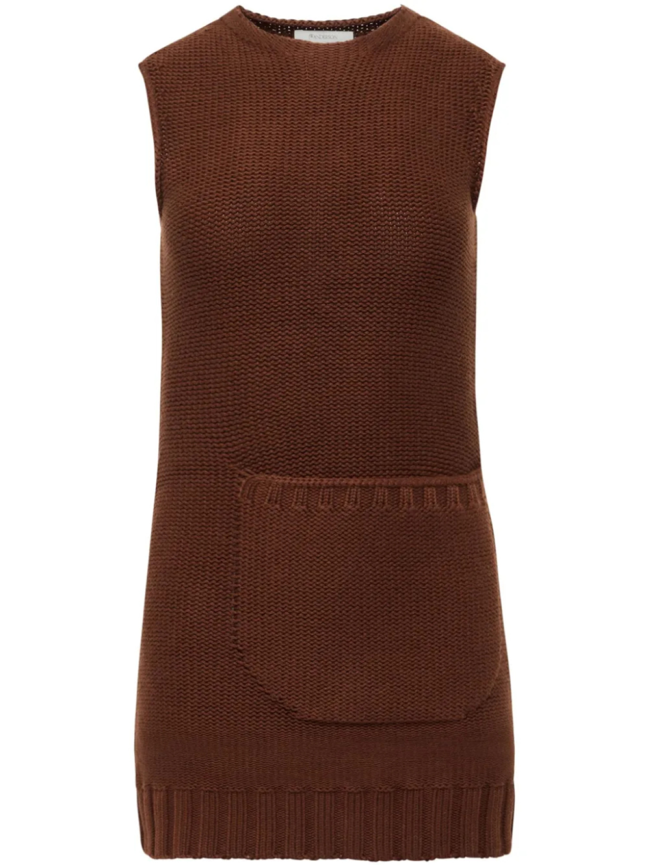 

Трикотажное платье мини JW Anderson, коричневый