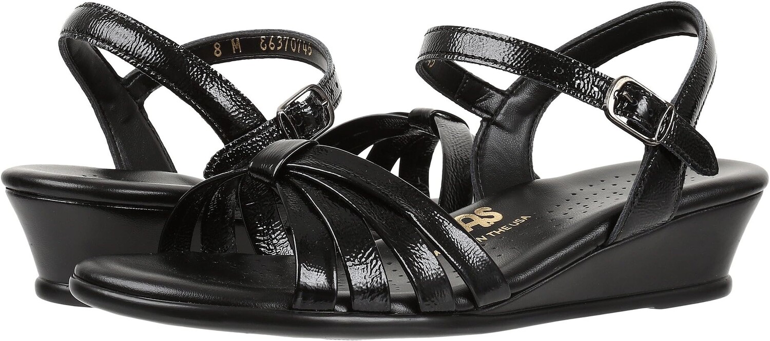 Босоножки Strippy SAS, цвет Black Patent