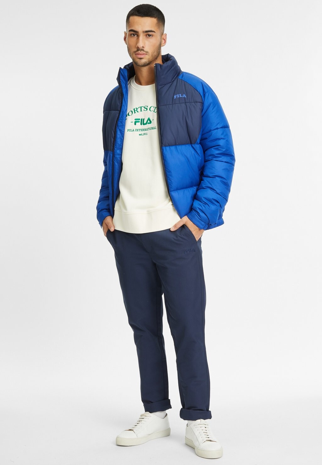 

Толстовка APPAREL BRAND LOOSE FIT CREW Fila, античный белый