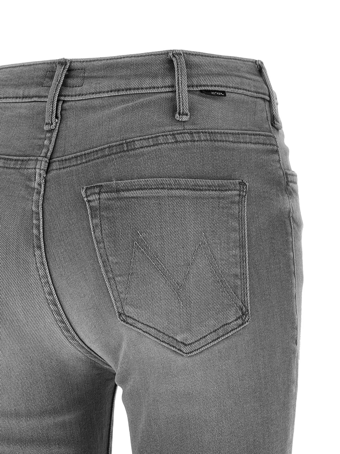 Джинсы The Hustler Ankle Fray MOTHER, серый — фото 4