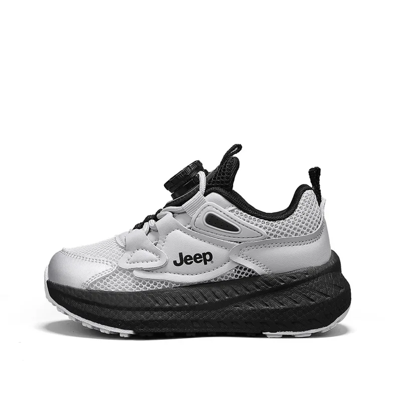 Детские кроссовки для бега Low top с амортизацией, устойчивостью к скольжению, износостойкие и легкие Jeep, starry sky серебро серый