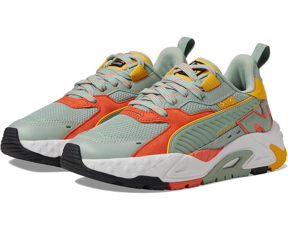 

Кроссовки Puma RS-Truck Brand Love, цвет Green Fog/Hot Heat/Yellow Sizzle
