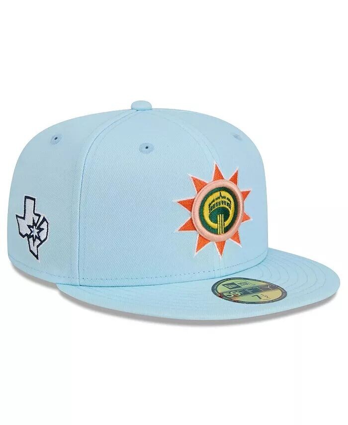 

Мужская светло-синяя бейсболка San Antonio Spurs 2024/25 City Edition Alternate 59FIFTY Fitted New Era