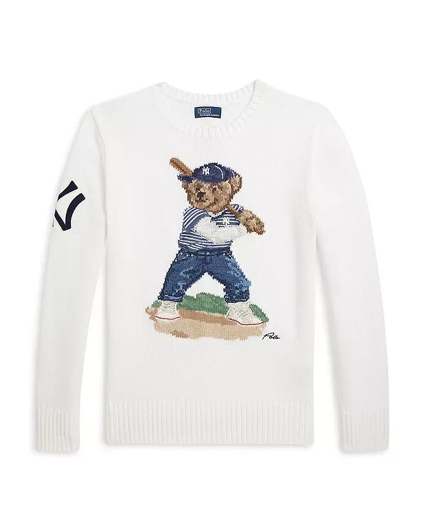 Свитер «Янкиз» - для большого ребенка Ralph Lauren, White