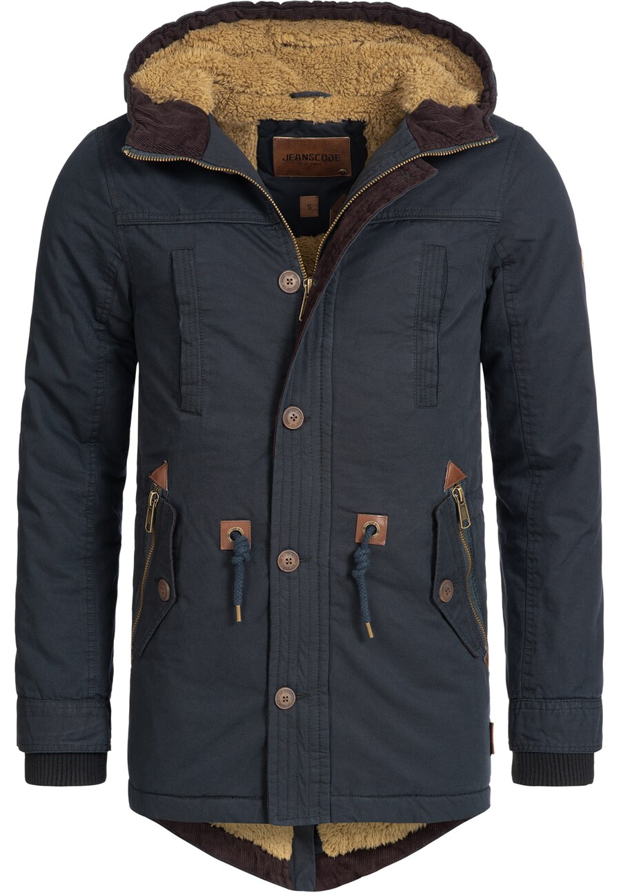 

Парка INDICODE JEANS Winter Parka Barge, пятнистый черный