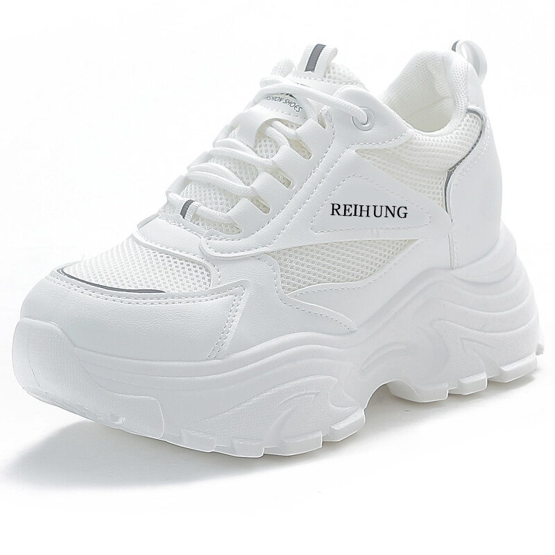 Кроссовки REIHUNG Chunky Sneakers Women's Low-top, черный