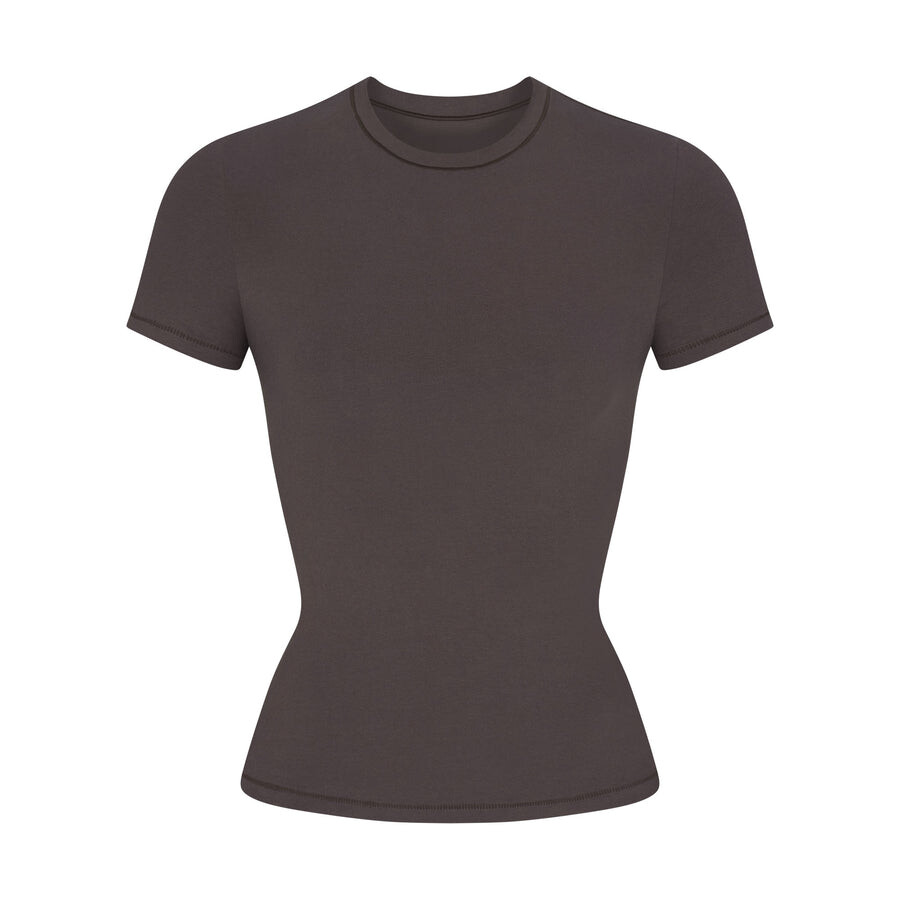

Футболка SKIMS Cotton Jersey, цвет Iron